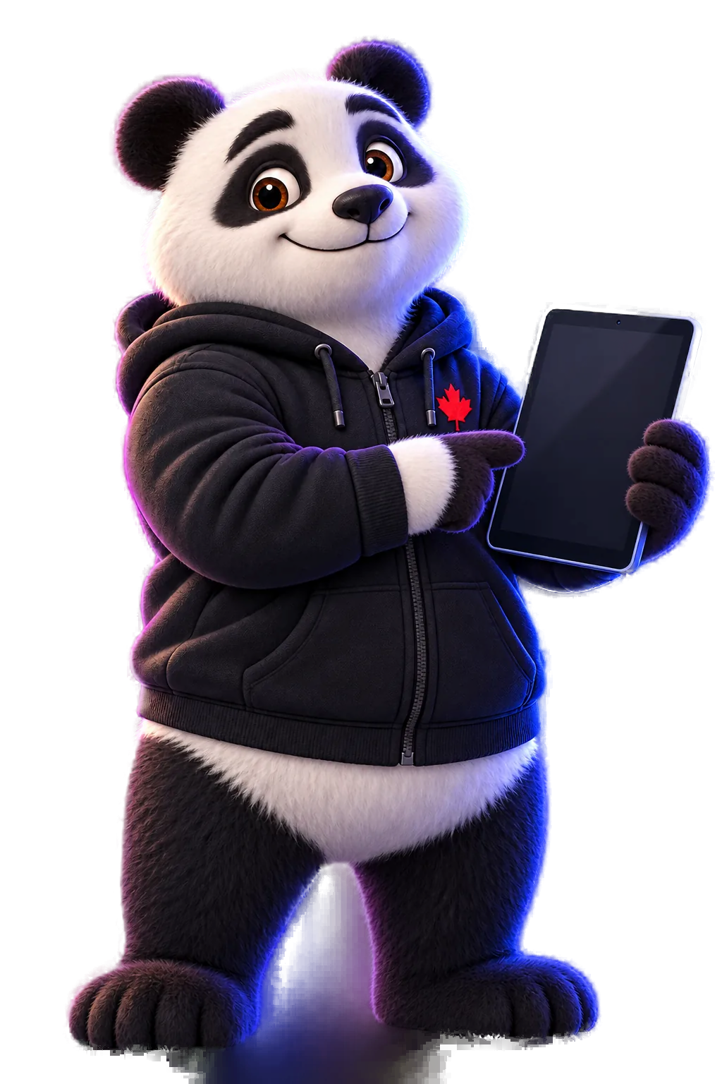 iThings panda helping with a booking